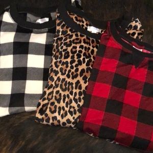 Secret Treasures 2X - lot of 3 - sleep shirts - lounge tops.